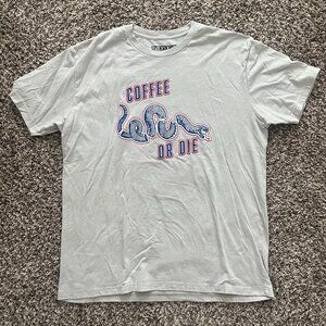 NWOT Black Rifle Coffee Company Coffee or Die Graphic T-Shirt in Light Gray
